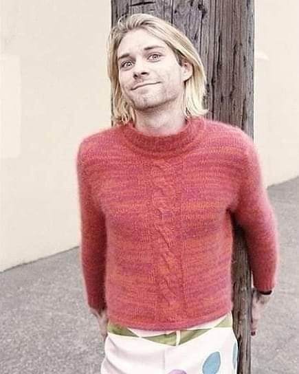 Kurt Cobains pink jacket or sweater