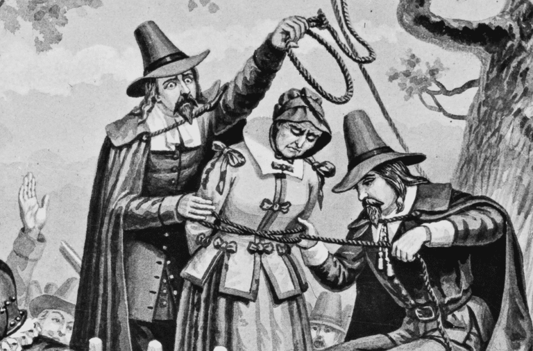 Salem Witches were hanged
